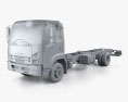 Isuzu Forward Chassis Truck 2021 3d model clay render