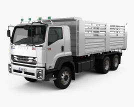 Isuzu FXZ 360 Flatbed Truck 2021 3D model