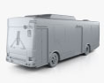 Isuzu Erga Mio L1 バス 2019 3Dモデル clay render
