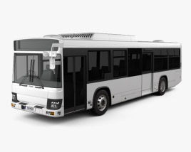3D model of Isuzu Erga Mio L2 bus 2019