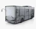 Isuzu Novociti Life 버스 2018 3D 모델  wire render