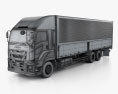 Isuzu Giga 箱型トラック 2021 3Dモデル wire render