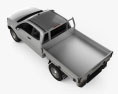 Isuzu D-Max Space Cab Alloy Tray SX 2023 3D-Modell Draufsicht