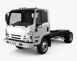 Isuzu NRR Single Cab Chassis Truck 2024 3D model