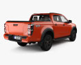 Isuzu D-Max Double Cab Vcross 4x4 with HQ interior 2023 3d model back view