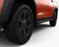 Isuzu D-Max Подвійна кабіна Vcross 4x4 з детальним інтер'єром 2023 3D модель
