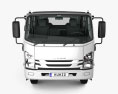 Isuzu NPS 300 Crew Cab Chassis Truck with HQ interior 2018 3d model front view