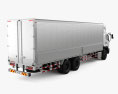 Isuzu F-series Box Truck 2024 Modello 3D vista posteriore