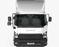 Isuzu F-series Box Truck 2024 Modello 3D vista frontale