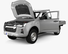 Isuzu D-Max 单人驾驶室 AlloyTray SX 带内饰 和发动机 RHD 2023 3D模型