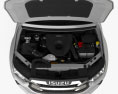 Isuzu D-Max Space Cab AlloyTray SX mit Innenraum und Motor RHD 2023 3D-Modell Vorderansicht
