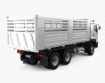 Isuzu FXZ 360 Бортовой грузовик с детальным интерьером 2017 3D модель back view