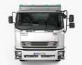 Isuzu FXZ 360 Flatbed Truck con interni 2017 Modello 3D vista frontale