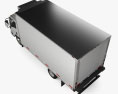 Isuzu NRR Kühlwagen mit Innenraum 2011 3D-Modell Draufsicht