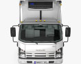 Isuzu NRR Camión Frigorífico con interior 2011 Modelo 3D vista frontal