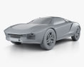 Italdesign Giugiaro Parcour 2016 3D модель clay render