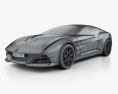 Italdesign Giugiaro Brivido 2015 Modello 3D wire render