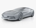 Italdesign Giugiaro Brivido 2015 3Dモデル clay render