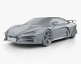 Italdesign Zerouno Duerta 2021 3d model clay render