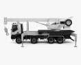 Iveco Trakker Crane Truck 2014 3d model side view