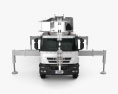 Iveco Trakker Camion con Gru 2014 Modello 3D vista frontale