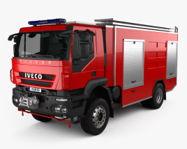 3D model of Iveco Trakker Fire Truck 2012