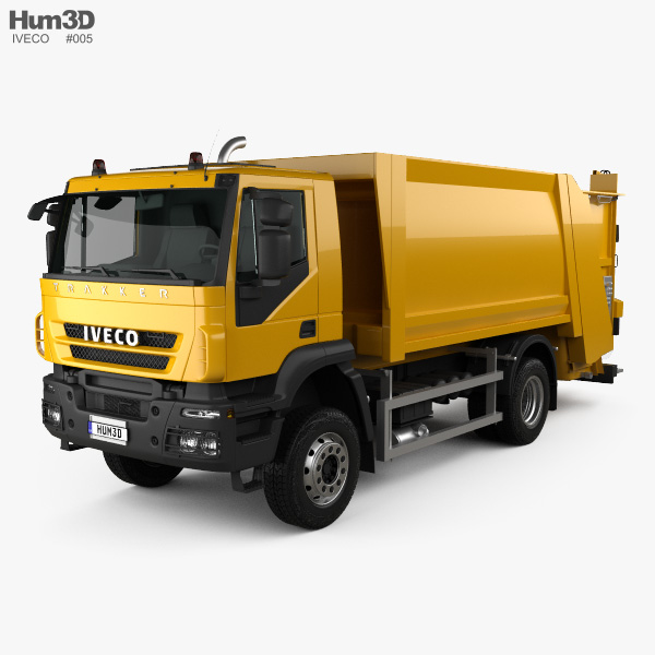 Iveco Trakker Garbage Truck 2014 3D model