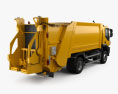 Iveco Trakker Müllwagen 2014 3D-Modell Rückansicht