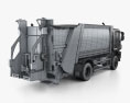 Iveco Trakker Camion della spazzatura 2014 Modello 3D