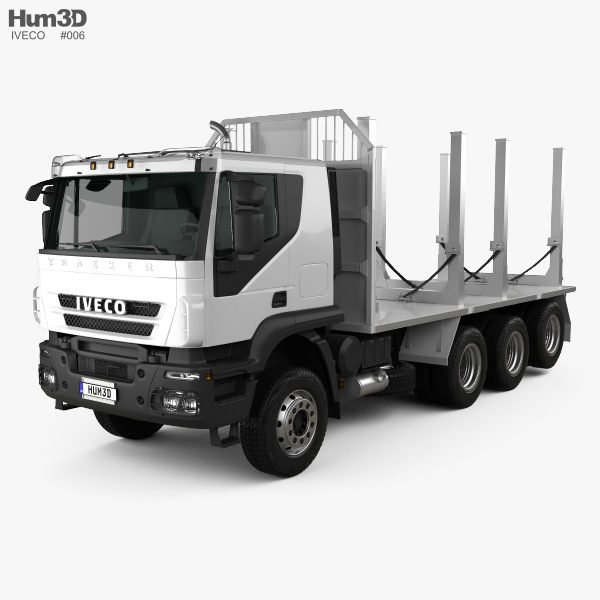 Iveco Trakker Log Truck 2014 3D model