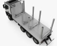 Iveco Trakker Log Truck 2014 3D-Modell Draufsicht