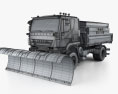 Iveco Trakker Snow Plow Truck 2012 3d model wire render