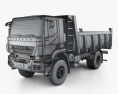 Iveco Trakker Dump Truck 2014 3d model wire render