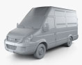Iveco Daily Panel Van 3300 H2 2011 3d model clay render