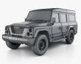 Iveco Massif 5도어 2011 3D 모델  wire render