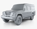 Iveco Massif 5도어 2011 3D 모델  clay render