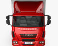 Iveco EuroCargo Box Truck 2016 Modello 3D vista frontale