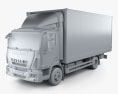 Iveco EuroCargo Box Truck 2016 3d model clay render