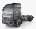 Iveco EuroCargo Chassis Truck 2016 3d model wire render