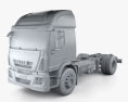 Iveco EuroCargo Chassis Truck 2016 3d model clay render