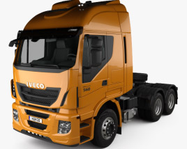 3D model of Iveco Stralis Tractor Truck 2012