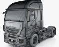 Iveco Stralis (500) 트랙터 트럭 2015 3D 모델  wire render