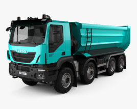 3D model of Iveco Trakker Tipper Truck 2014