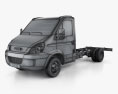 Iveco Daily Cabina Simple Chassis L1 2014 Modelo 3D wire render