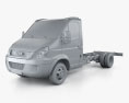 Iveco Daily Single Cab Chassis L1 2014 3d model clay render