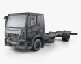Iveco EuroCargo Chassis Truck (140E-E25) 2016 3d model wire render
