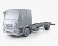 Iveco EuroCargo Chassis Truck (140E-E25) 2016 3d model clay render