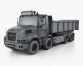 Iveco Strator Tipper Truck 2016 3d model wire render