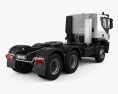 Iveco Trakker 트랙터 트럭 3축 2016 3D 모델  back view