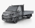 Iveco Daily Dropside 2017 3D模型 wire render